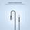 Audio kabel FIXED Link – Lightning na 3,5 mm jack, 1,5 m, Space Gray