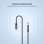 Audio kabel FIXED Link – USB-C na 3,5 mm jack, 1,5 m, Space Gray