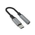 Hliníková redukce FIXED Link – USB-C na 3,5mm jack, DAC čip, Space Gray