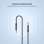 Audio kabel FIXED Link – 3,5 mm jack na 3,5 mm jack, 1,5 m, Space Gray