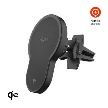 Bezdrátový držák FIXED MagClick 2 – Qi2, MagSafe, 15 W, černý