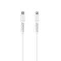 Nabíjecí a datový kabel FIXED Liquid Silicone – USB-C/Lightning, PD 60 W, 1,2 m, bílý
