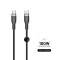 Datový kabel FIXED FIXDB-CC2-BK – USB-C/USB-C, PD 100 W, 2 m, černý