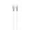 Opletený kabel FIXED FIXDB-CC12-WH – USB-C/USB-C, 100 W, 1,2 m, bílý