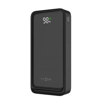 Powerbanka FIXED Zen2 20 – 20 000 mAh, PD 20 W, LCD displej, černá