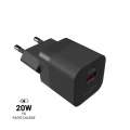 Síťová nabíječka FIXED Mini – 20 W, USB-C, USB-A, PD, QC 3.0, černá