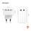 Cestovní adaptér FIXED Voyager Slim – 45 W, GaN, 3x USB-C, 1x USB-A, bílý