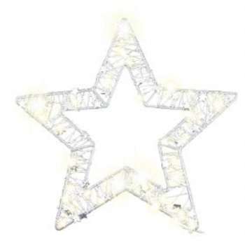 Světelná dekorace Retlux RXL 469 – hvězda, 30 cm, 40 LED, teplá bílá