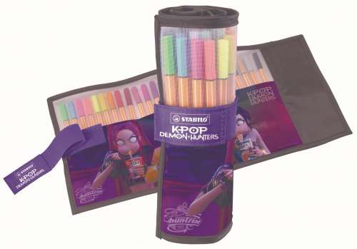 Liner STABILO point 88 KPop Demon Hunters  rollerset - 0,4 mm, sada 25 barev