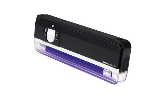 Přenosný detektor padělků Safescan 40H – UV lampa, LED svítilna, černý