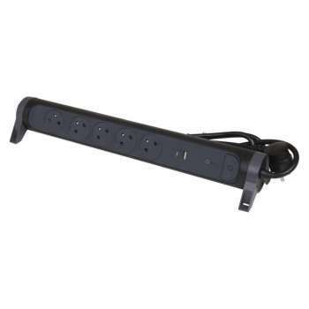 Přepěťová ochrana Legrand 049429 – 5 zásuvek, 1,5 m, černá