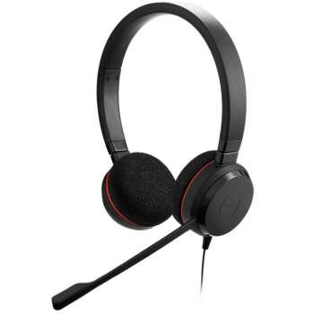 Náhlavní souprava Jabra Evolve 20 – USB-C, USB-A, stereo, MS, černá
