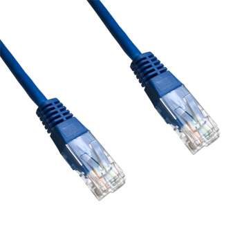 Patch kabel Datacom UTP cat.5e – 0,5 m, modrý