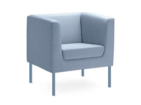 Sofa Quadra - jednomístné, šedomodré