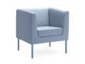 Sofa Quadra - jednomístné, šedomodré