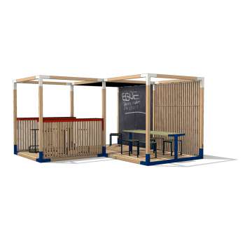 Pergola Leva Meeter Plus Set - s tabulí