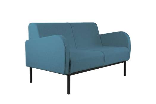 Sofa Piave - dvoumístné, světle modré