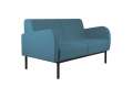 Sofa Piave - dvoumístné, světle modré