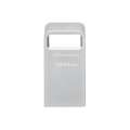 USB flash drive Kingston DataTraveler Micro – 128 GB, USB 3.2 Gen 1, stříbrná
