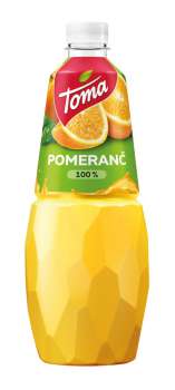 Džus Toma - 100%, pomeranč, 1 l