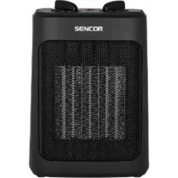 Teplovzdušný ventilátor Sencor SFH 7601BK - 3 úrovně výkonu, 10-15m2, černý