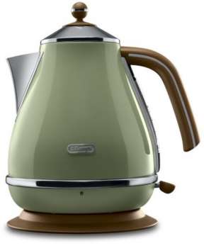 Rychlovarná konvice De’Longhi Icona Vintage KBOV 2001 GR – 1,7 l, Olive Green