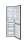Kombinovaná chladnička Hisense RB395N4BFE – objem 207 / 97 l, hlučnost 39 dB, Inox Look