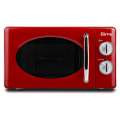 Retro mikrovlnná trouba s grilem Girmi FM2102 – 20 l, 700 W, červená