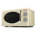 Retro mikrovlnná trouba s grilem Girmi FM2105 – objem 20 l, výkon 700 W, krémová