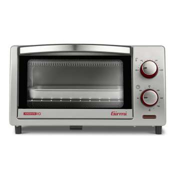 Elektrická minitrouba Girmi FE1006 – 10 l, 800 W, šedo-červená