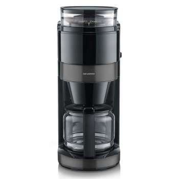 Překapávací kávovar Severin KA 4830 – s mlýnkem, konvice 1,25 l, dotykový LED displej, Dark Inox