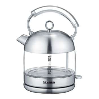 Rychlovarná konvice Severin WK 3459 – retro, 1,7 l, nerezová