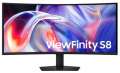 Počítačový monitor Samsung LS40H850TAUXEN – 40", VA, WUHD 5120 × 2160, 144 Hz, zakřivený, černý