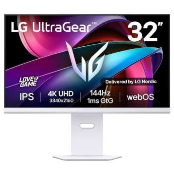 Počítačový herní monitor LG 32G810SA-W – 31,5", IPS, UHD 3840 x 2160, 144 Hz, reproduktory, bílý