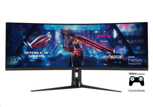 Počítačový herní monitor ASUS ROG Strix XG49VQ – 49", VA, 3840x1080, 144Hz, zakřivený, Space Gray