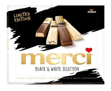 DÁREK: Čokoláda Merci FS Black & White 240g