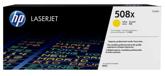 Toner HP CF362X, č. 508X - žlutý