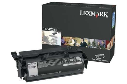 Toner Lexmark T654X31E - černá