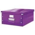 Krabice Click & Store Leitz WOW - A3, purpurová