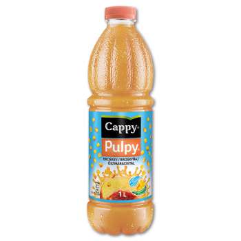 Ovocný nápoj Cappy Pulpy - broskev, 1 l
