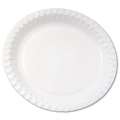 Jednorázové mělké talíře - papírové, bílé, 100 ks