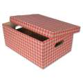Úložná krabice Emba - hnědočervená, nosnost 50 kg, 2 ks