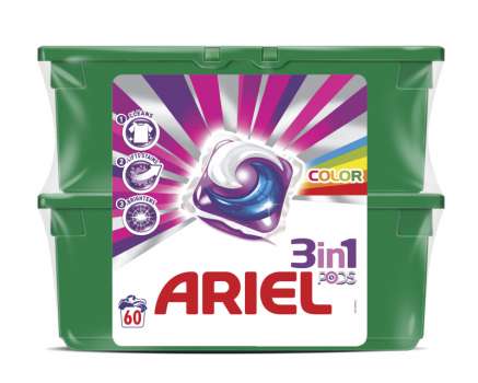 DÁREK: Ariel kapsle 3 in 1 - Color and Style 30+30ks