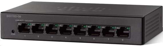 Cisco SG110D-08 nekonfigurovatelný switch 8 portů