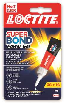 Vteřinové lepidlo Loctite Super Bond Power - gel, 4 g