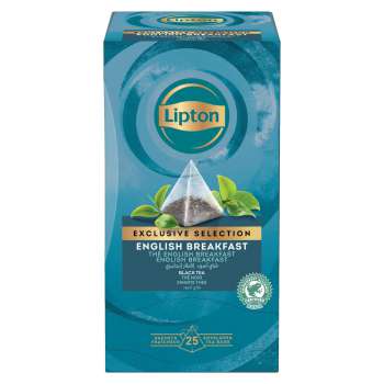 Černý čaj Lipton Exclusive - English breakfast, 25 ks