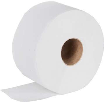 Toaletní papír jumbo PrimaSoft - 2vrstvý, bílý recykl, 190 mm, 6 rolí