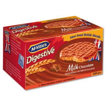 Sušenky čokoládové Digestive mléčné, 200 g