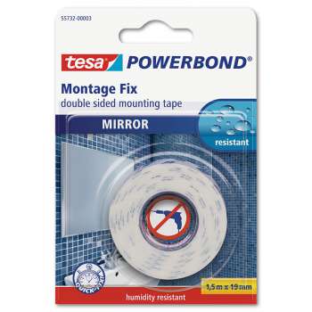 Montážní oboustranná lepicí páska Tesa - Powerbond, na zrcadla, 19 mm x 1,5 m, 1 ks