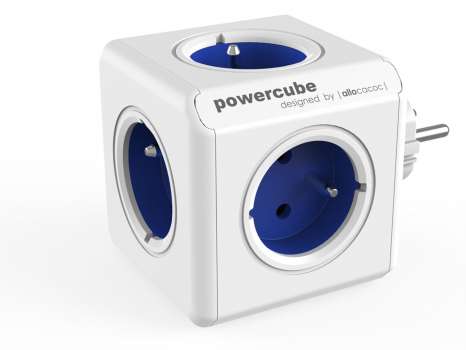 Rozbočovací zásuvka PowerCube Original - 5 zásuvek, modrá